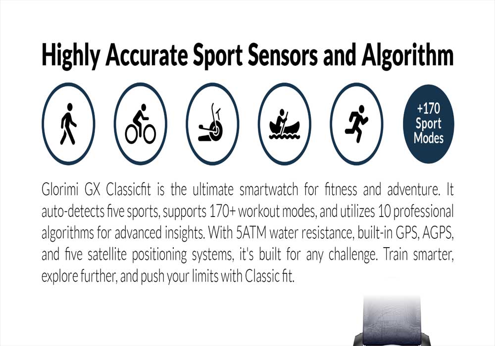 قابلیت های ورزشی Glorimi GX CLASSICFIT LT